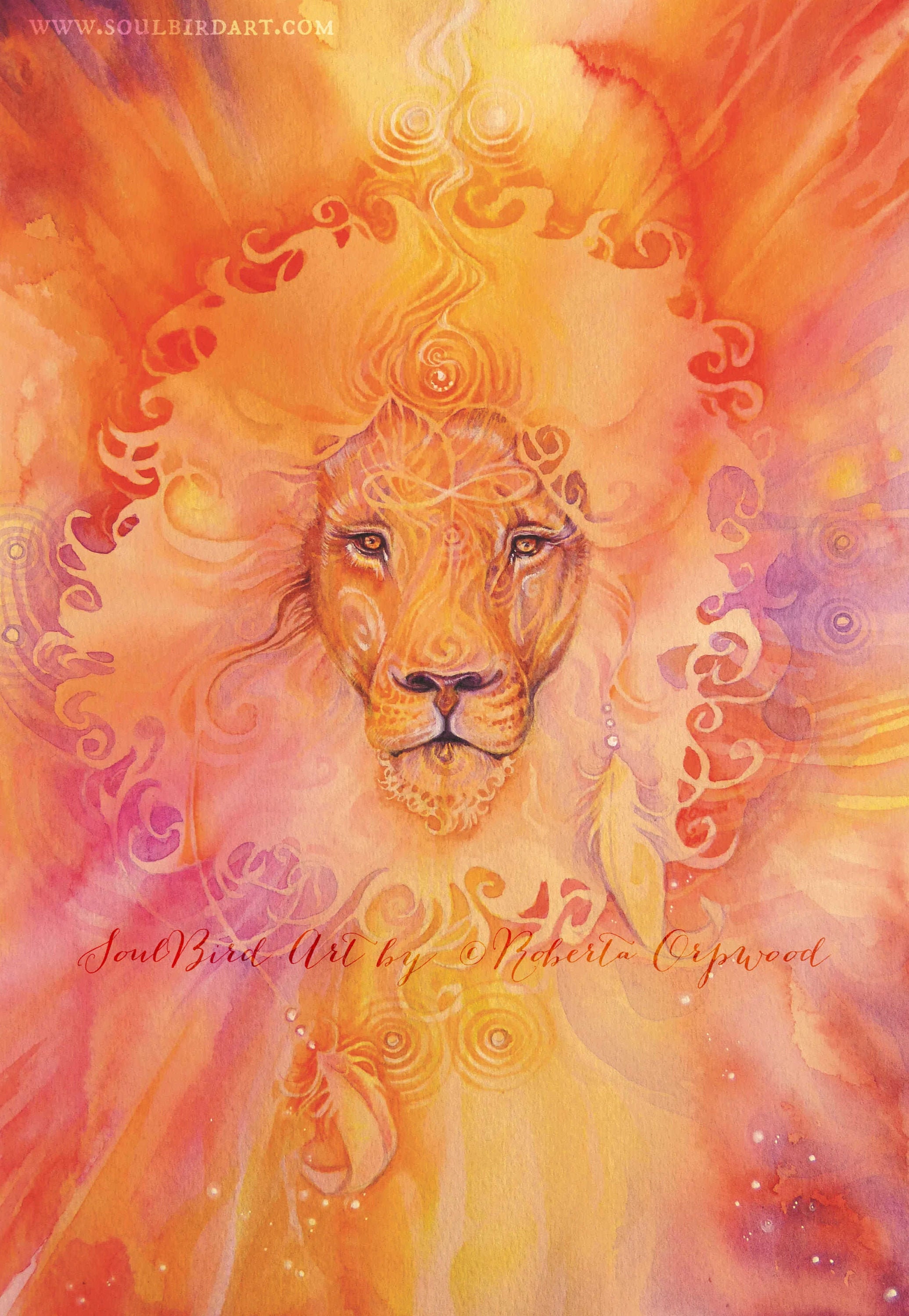 Lion Spirit Animal Art Print / A3 Etsy UK