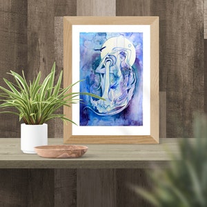 Aquarius Zodiac Goddess Art Print image 2