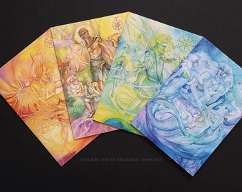 Shamanic Healing Medicine Greeting Card Set of 4