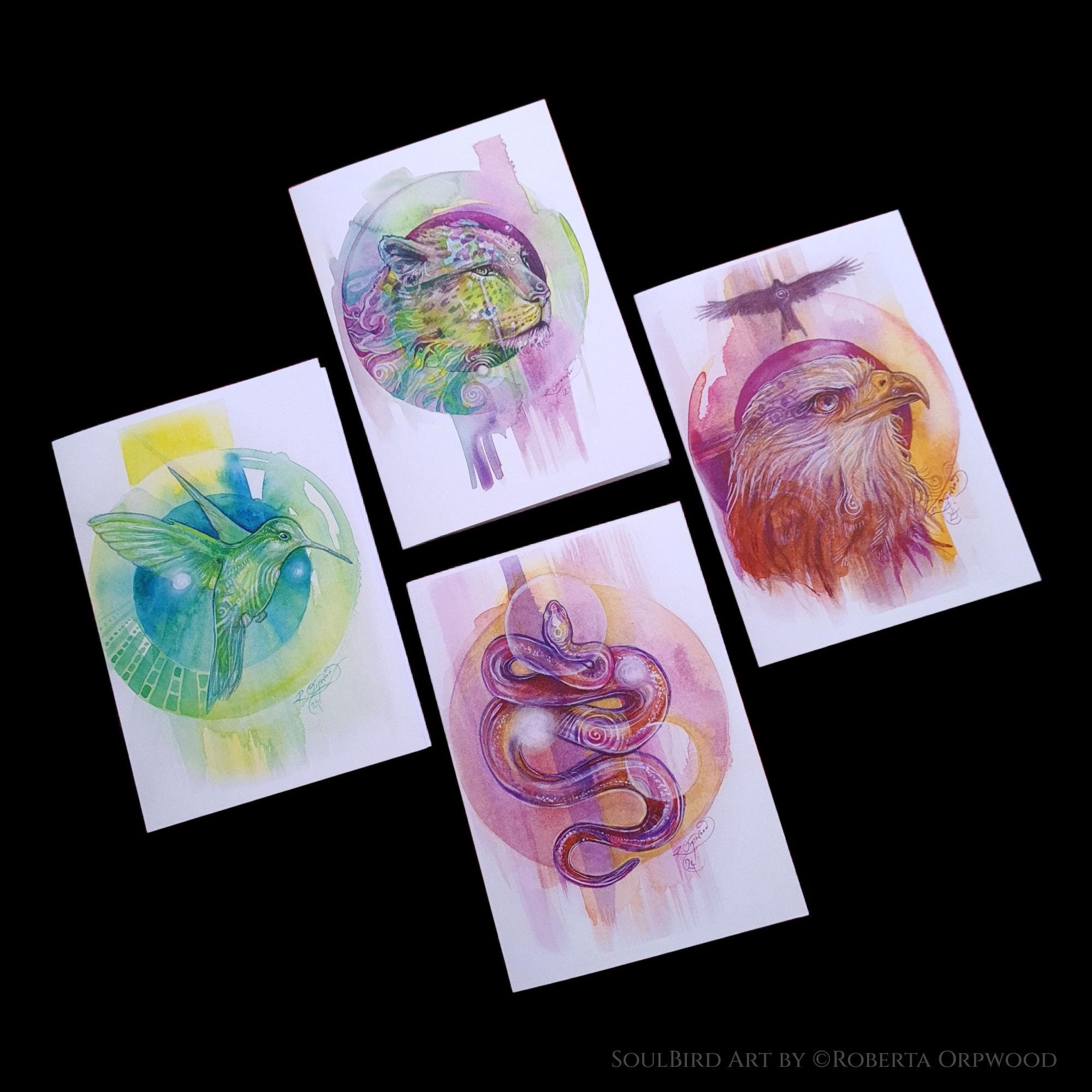 Shamanic Spirit Animal Greeting Cards