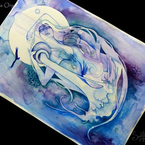 Aquarius Zodiac Goddess Art Print image 9