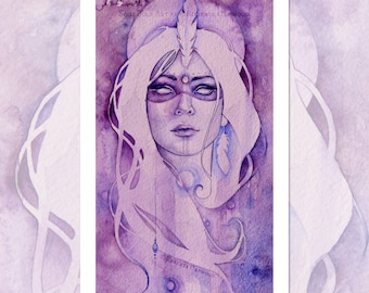 Goddess of Intuition A3 Art Print