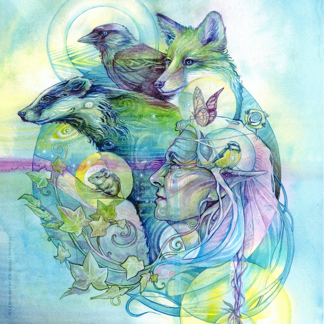 Shamanic Spirit Animal: Earth Allies Artist Signed Art Print - Etsy