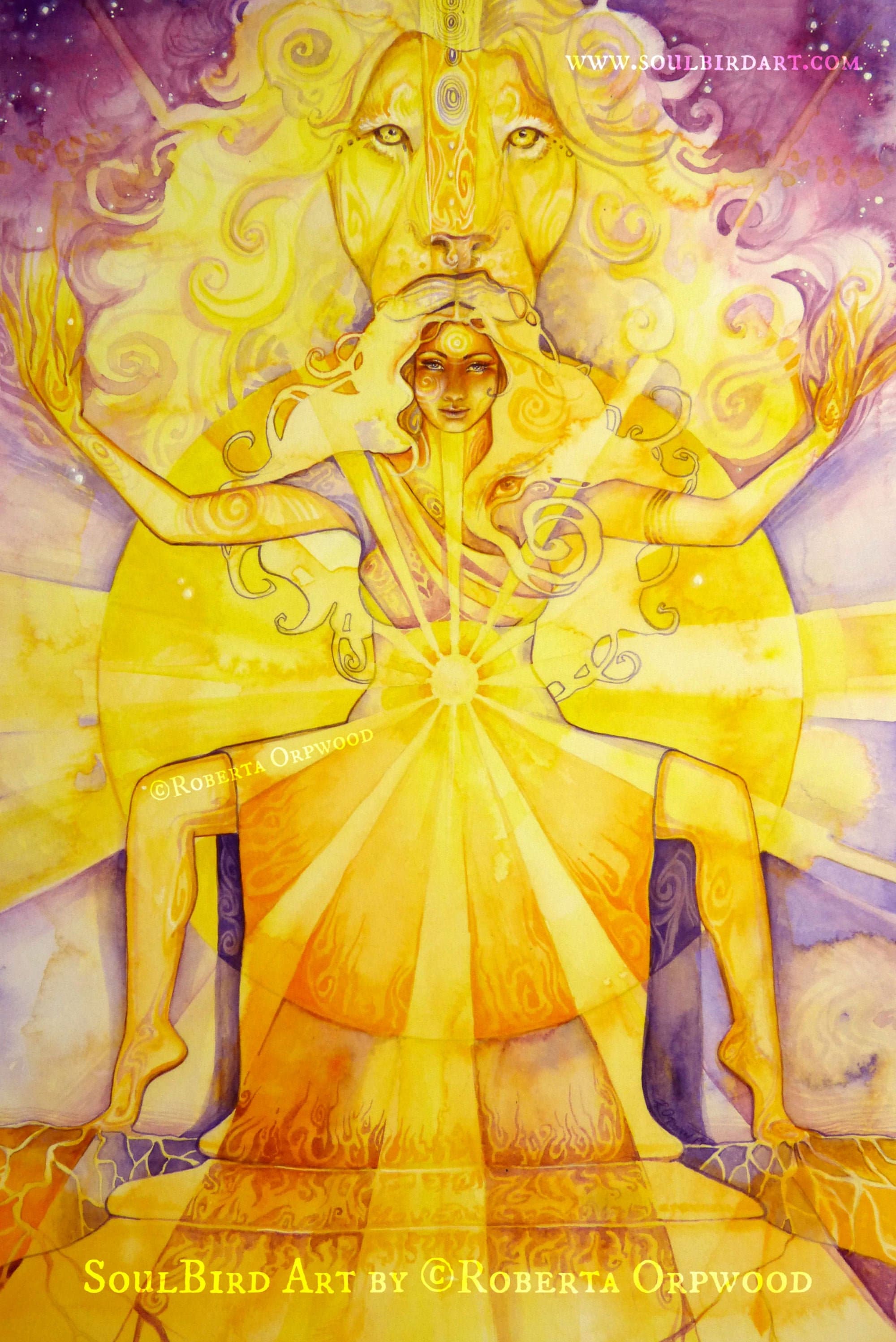 Shamanic Chakra Goddess Art Print: Sacred Solar Plexus - Etsy