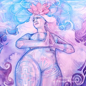 Shamanic Chakra Goddess Art / Sacred Crown Chakra image 6