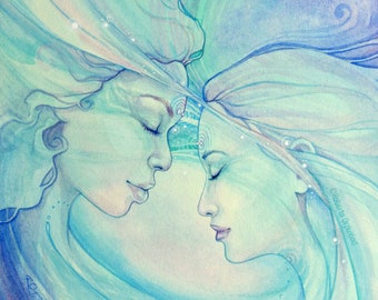 Sisterhood / Goddess Soul Connection Art Print - A3