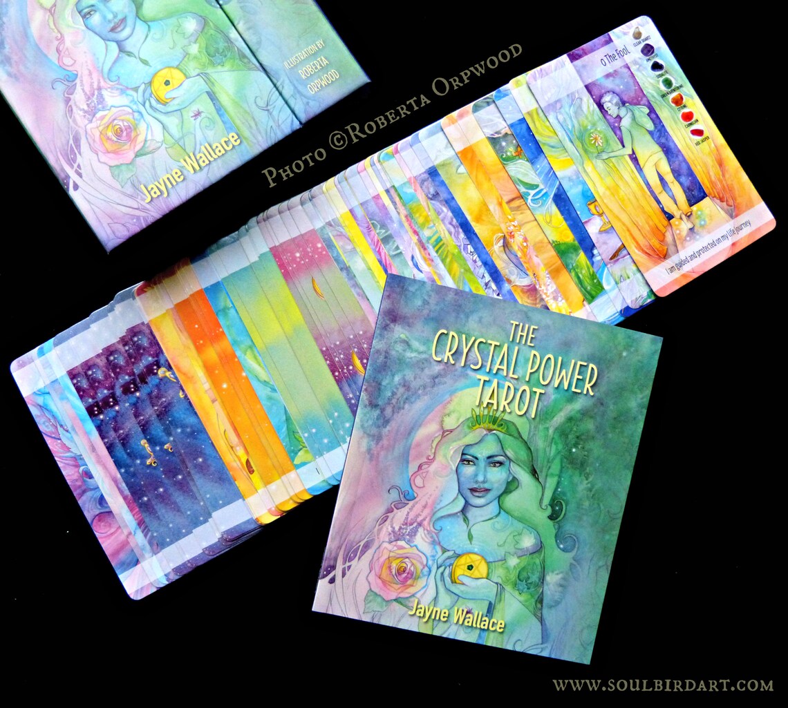 Crystal Tarot Deck Illustrated by Roberta Orpwood Etsy