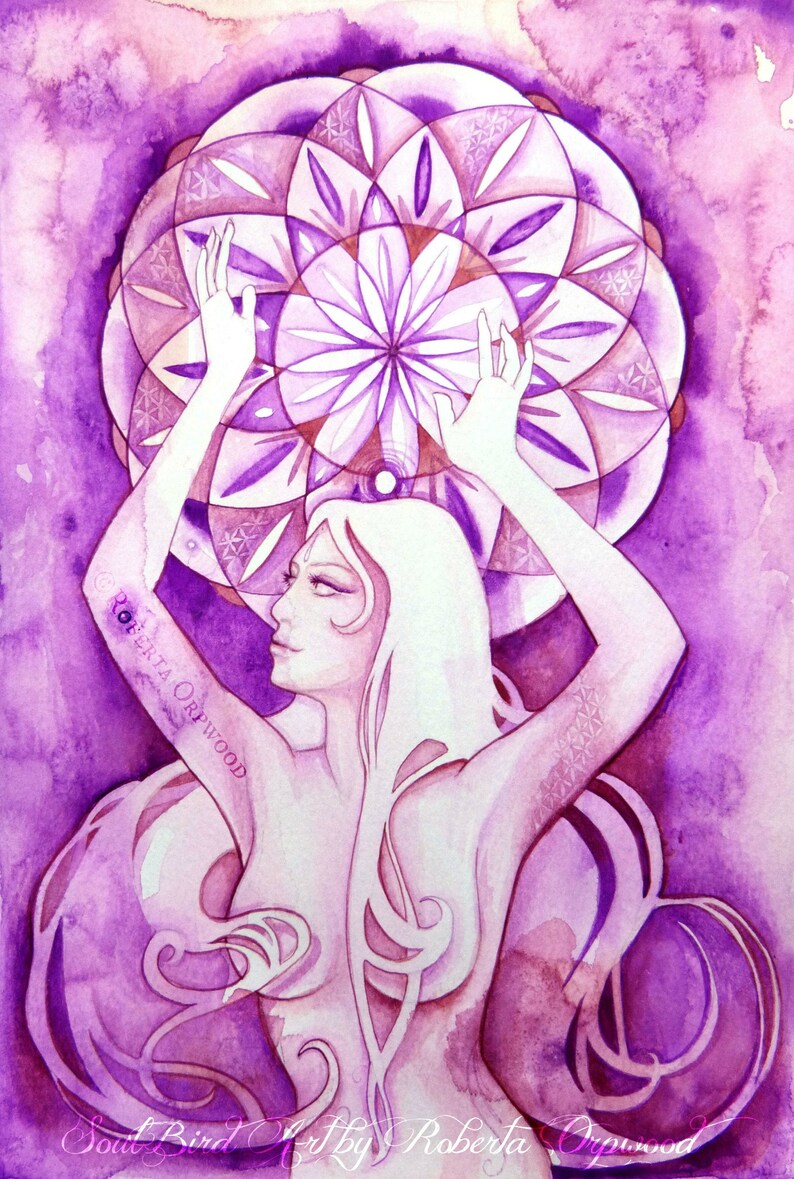 Chakra Goddess Art Print Set / Single Print Etsy