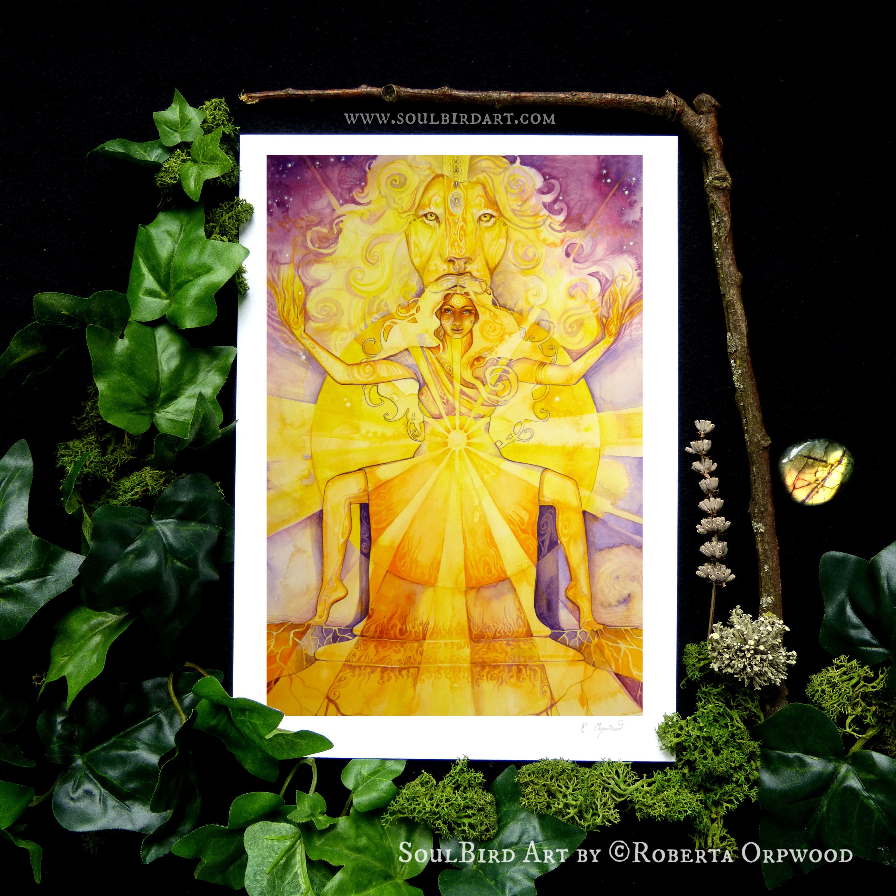 Shamanic Chakra Goddess Art Print: Sacred Solar Plexus - Etsy