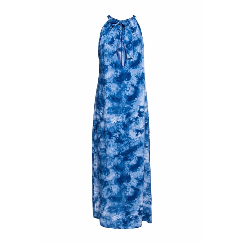 Tie dye Isla maxi dress in blue image 2