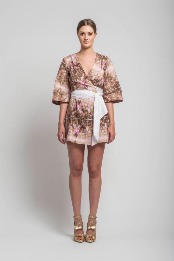 japanese kimono mini dress