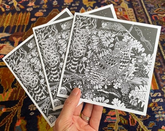 A Wild Night in Pickering Bundle of Five Blank Greeting Cards with Envelopes