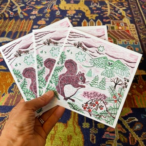 Cartão de felicitações em branco com envelope "Voo Silencioso"