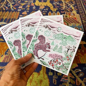 Pacote de cinco cartões comemorativos em branco com envelopes da Silent Flight