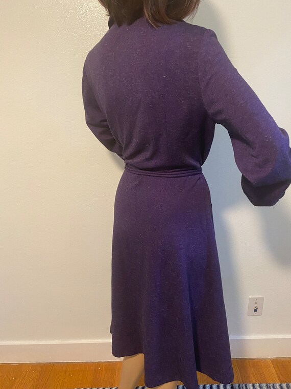 Vintage Purple Shirt Dress Shirtdress Medium to L… - image 6