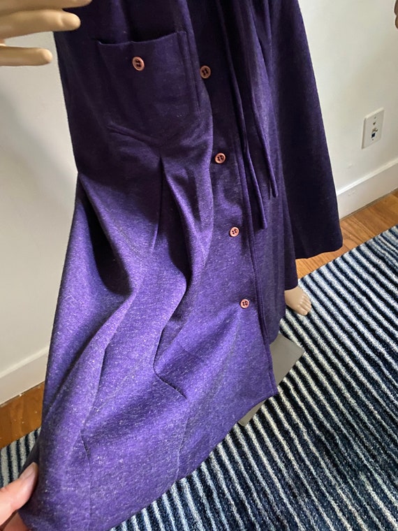 Vintage Purple Shirt Dress Shirtdress Medium to L… - image 10