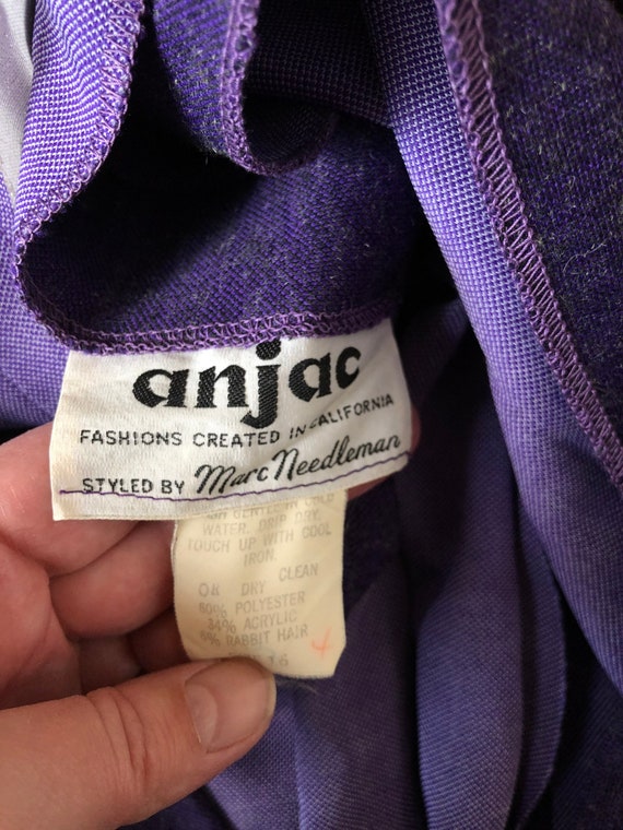 Vintage Purple Shirt Dress Shirtdress Medium to L… - image 9
