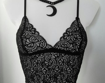 lace bralette soft adjustable boyshorts cheeky straps peplum