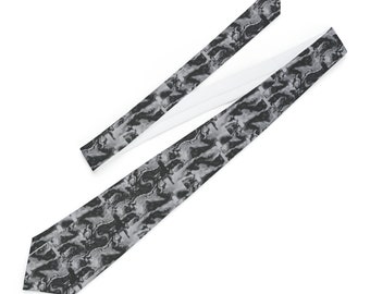 Black Marble Necktie