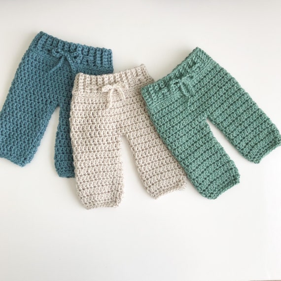 crochet newborn pants