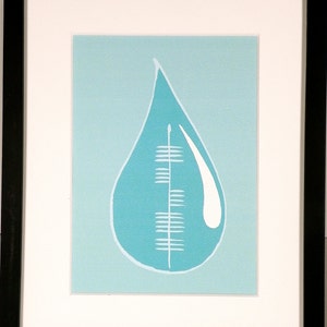 Water (Uisce) Ogham 8x10 Print