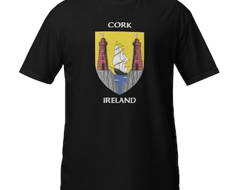 Cork Ireland Coat of Arms Short-Sleeve Unisex T-Shirt