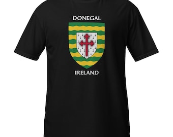 Donegal Ireland Coat of Arms Short-Sleeve Unisex T-Shirt