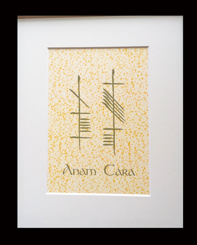 Soul Friend Anam Cara Ogham 8x10 Print Etsy