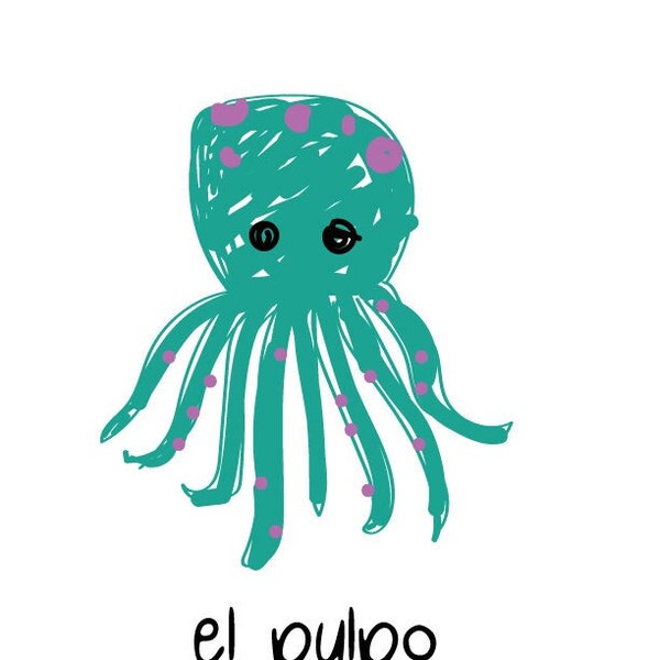 Spanish Octopus "El Pulpo" Wall Art