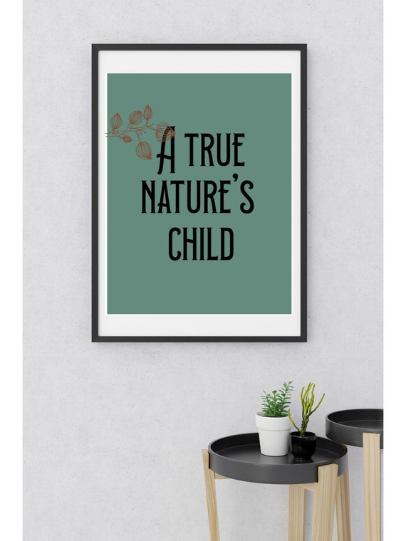 A True Nature's Child Wall Art Etsy