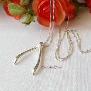 Wishbone Necklace, Ring Holding necklace, Doctor, Nurse Necklace, Wedding Ring Holder, Sterling Silver ring holder