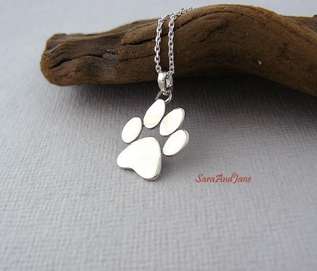 Paw Print Necklace - Dog Paw - Cat Paw - Pet Keepsake Necklace - Pet ...