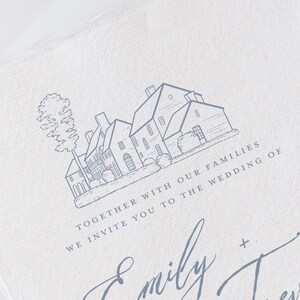 Weymouth Center in Southern Pines, NC Venue Illustration Line Drawing - PDF & PNG Digital Download Files