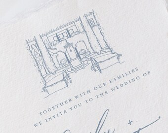 Club Continental in Orange Park, FL Veranstaltungsort Illustration Linie Zeichnung - PDF & PNG Digital Download Dateien