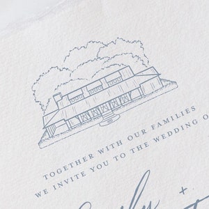 The Pavilion at Pepper Plantation in Mount Pleasant, SC Venue Illustration Line Drawing - PDF & PNG Digital Download Files