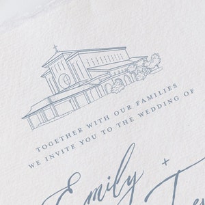 St. Benedict Parish in the Philippines Venue Illustration Line Drawing - PDF & PNG Digital Download Files