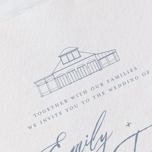 Belle Mer in Newport, RI Venue Illustration Line Drawing - PDF & PNG Digital Download Files