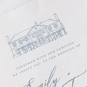 Boone Hall Plantation in Mt. Pleasant, SC Venue Illustration Line Drawing - PDF & PNG Digital Download Files
