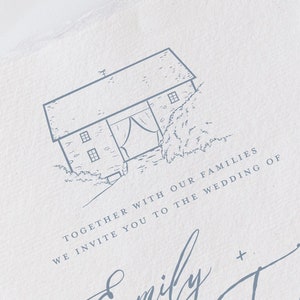 Sylvanside Farm in Purcellville, VA Venue Illustration Line Drawing - PDF & PNG Digital Download Files