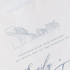 Ilustración del horizonte de Chattanooga: dibujo lineal - Archivos digitales PDF y PNG