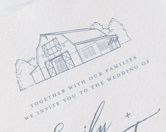 Protea Weddings and Events in Ocala, FL Illustration Line Drawing - PDF & PNG Digital Download Files