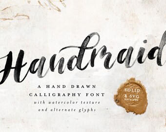 Download Watercolor Svg Font Etsy
