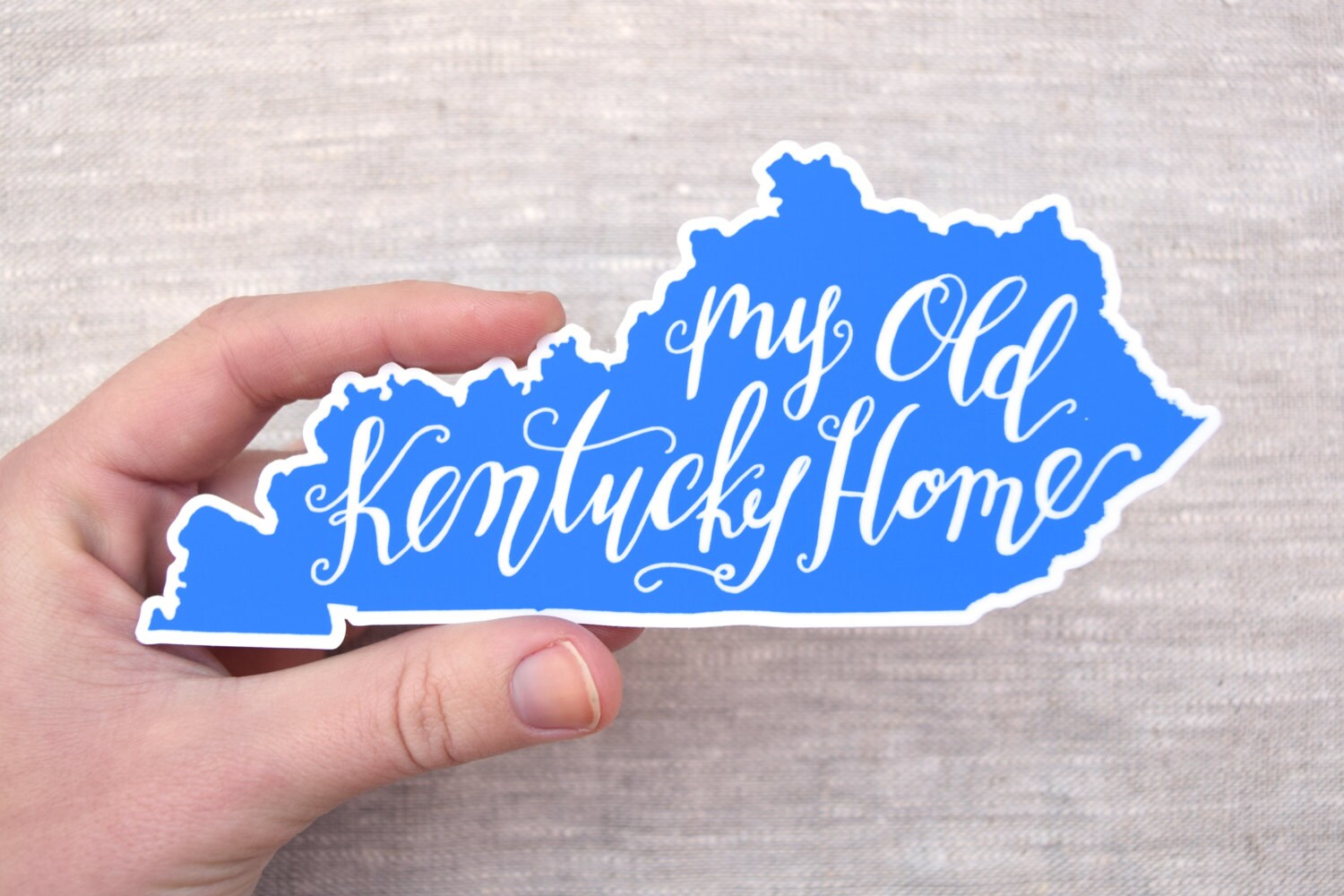 Kentucky "My Old Kentucky Home" Blue Vinyl Decal