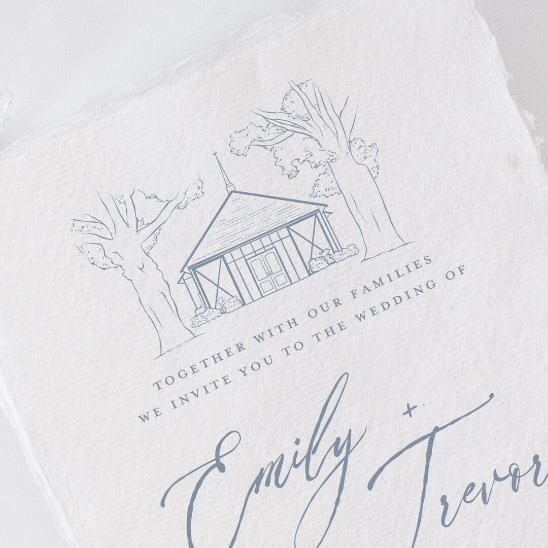 Tin Roof Farms in Saluda, SC Venue Illustration Line Drawing PDF & PNG