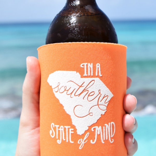 South Carolina Southern State of Mind Can Cooler Beer Cozy