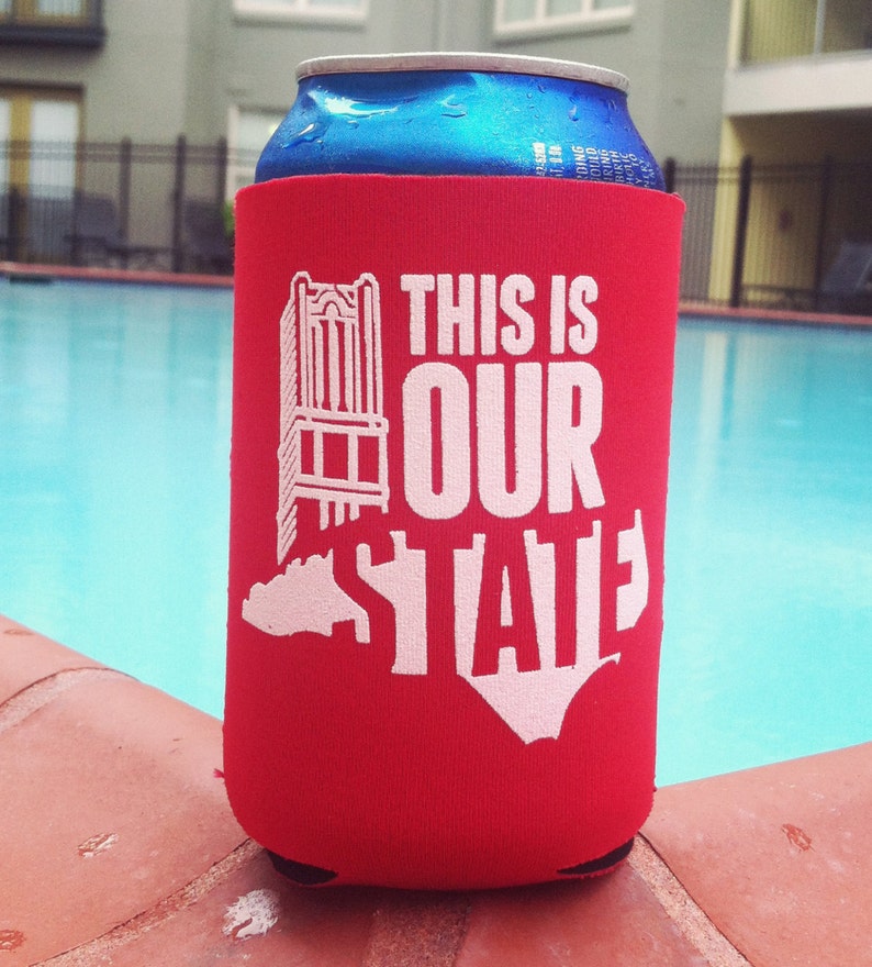 NC State Can Cooler Beer Cozy: This Is Our State image 1