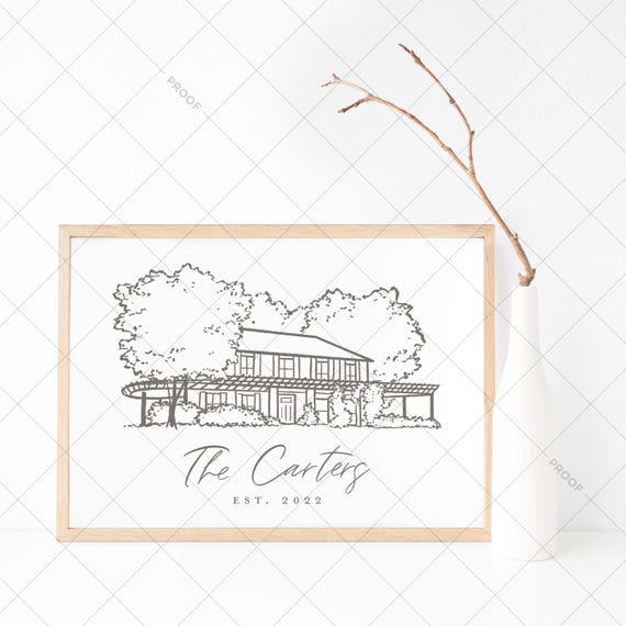 Defiance Ridge Vineyards in Defiance, MO Venue Illustration Line