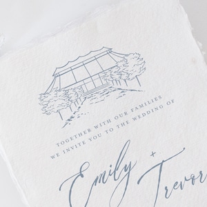 Camp Lucy Vineyard in Dripping Springs, TX Venue Illustration Line Drawing - PDF & PNG Digital Download Files
