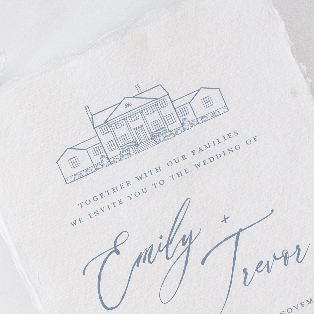 Spring Grove Ranch in Appomattox, VA Venue Illustration Line Drawing