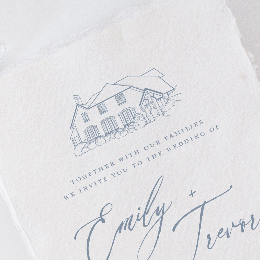 Windsor Manor in Augusta, GA Venue Illustration Line Drawing PDF & PNG